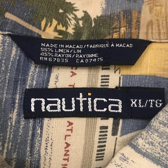 Vintage Nautica Hawaiian cruise Shirt - Picture 3 of 4